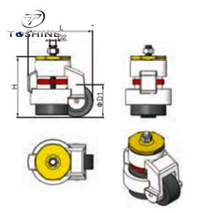  Foot Master Caster резьбовой стержневой тип